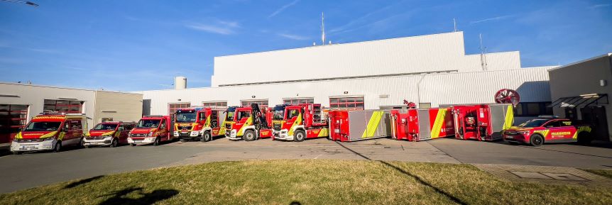 Volkswagen Sachsen WF BF Feuerwehr VW MAN Rot Wasser