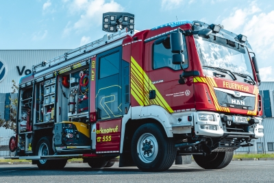 Volkswagen Sachsen WF BF Feuerwehr VW MAN Rot Wasser 4901