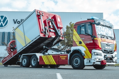 Volkswagen Sachsen WF BF Feuerwehr VW MAN Rot Wasser 6502